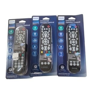 New Open Box Philips Black Universal Remote Control